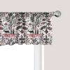 Ambesonne Christmas Window Valance, Tree Branches Spruce Leaves Balls Bells Cones Poinsettia Flowers Mistletoe Berry, Curtain Valance for Kitchen Bedroom Decor with Rod Pocket, 54″ X 18″, Ruby Green(Dark Coral Black White)