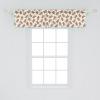 Ambesonne Christmas Window Valance, Tree Branches Spruce Leaves Balls Bells Cones Poinsettia Flowers Mistletoe Berry, Curtain Valance for Kitchen Bedroom Decor with Rod Pocket, 54″ X 18″, Ruby Green(Pale Caramel Pale Blue)