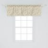 Ambesonne Christmas Window Valance, Tree Branches Spruce Leaves Balls Bells Cones Poinsettia Flowers Mistletoe Berry, Curtain Valance for Kitchen Bedroom Decor with Rod Pocket, 54″ X 18″, Ruby Green(Ivory Multicolor)