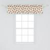 Ambesonne Christmas Window Valance, Tree Branches Spruce Leaves Balls Bells Cones Poinsettia Flowers Mistletoe Berry, Curtain Valance for Kitchen Bedroom Decor with Rod Pocket, 54″ X 18″, Ruby Green(Pale Caramel Pale Blue)