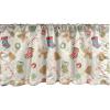 Ambesonne Christmas Window Valance, Tree Branches Spruce Leaves Balls Bells Cones Poinsettia Flowers Mistletoe Berry, Curtain Valance for Kitchen Bedroom Decor with Rod Pocket, 54″ X 18″, Ruby Green(Red Cream)