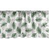 Ambesonne Christmas Window Valance, Tree Branches Spruce Leaves Balls Bells Cones Poinsettia Flowers Mistletoe Berry, Curtain Valance for Kitchen Bedroom Decor with Rod Pocket, 54″ X 18″, Ruby Green(Hunter Green and White)