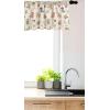 Ambesonne Christmas Window Valance, Tree Branches Spruce Leaves Balls Bells Cones Poinsettia Flowers Mistletoe Berry, Curtain Valance for Kitchen Bedroom Decor with Rod Pocket, 54″ X 18″, Ruby Green(Red Cream)