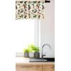 Ambesonne Christmas Window Valance, Tree Branches Spruce Leaves Balls Bells Cones Poinsettia Flowers Mistletoe Berry, Curtain Valance for Kitchen Bedroom Decor with Rod Pocket, 54″ X 18″, Ruby Green(Dark Coral Teal Blue Grey)