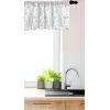 Ambesonne Christmas Window Valance, Tree Branches Spruce Leaves Balls Bells Cones Poinsettia Flowers Mistletoe Berry, Curtain Valance for Kitchen Bedroom Decor with Rod Pocket, 54″ X 18″, Ruby Green(Grey White)