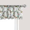 Ambesonne Christmas Window Valance, Tree Branches Spruce Leaves Balls Bells Cones Poinsettia Flowers Mistletoe Berry, Curtain Valance for Kitchen Bedroom Decor with Rod Pocket, 54″ X 18″, Ruby Green(Teal Coral and Mustard)
