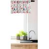 Ambesonne Christmas Window Valance, Tree Branches Spruce Leaves Balls Bells Cones Poinsettia Flowers Mistletoe Berry, Curtain Valance for Kitchen Bedroom Decor with Rod Pocket, 54″ X 18″, Ruby Green(Hot Pink and Pale Petrol Blue)