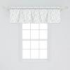 Ambesonne Christmas Window Valance, Tree Branches Spruce Leaves Balls Bells Cones Poinsettia Flowers Mistletoe Berry, Curtain Valance for Kitchen Bedroom Decor with Rod Pocket, 54″ X 18″, Ruby Green(Grey White)
