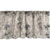Ambesonne Christmas Window Valance, Tree Branches Spruce Leaves Balls Bells Cones Poinsettia Flowers Mistletoe Berry, Curtain Valance for Kitchen Bedroom Decor with Rod Pocket, 54″ X 18″, Ruby Green(Black Grey Tan)