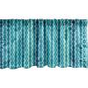 Ambesonne Christmas Window Valance, Tree Branches Spruce Leaves Balls Bells Cones Poinsettia Flowers Mistletoe Berry, Curtain Valance for Kitchen Bedroom Decor with Rod Pocket, 54″ X 18″, Ruby Green(Aqua Blue Turquoise)