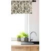 Ambesonne Christmas Window Valance, Tree Branches Spruce Leaves Balls Bells Cones Poinsettia Flowers Mistletoe Berry, Curtain Valance for Kitchen Bedroom Decor with Rod Pocket, 54″ X 18″, Ruby Green(Brown Green and Blue)