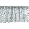 Ambesonne Christmas Window Valance, Tree Branches Spruce Leaves Balls Bells Cones Poinsettia Flowers Mistletoe Berry, Curtain Valance for Kitchen Bedroom Decor with Rod Pocket, 54″ X 18″, Ruby Green(Teal White)