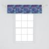 Ambesonne Christmas Window Valance, Tree Branches Spruce Leaves Balls Bells Cones Poinsettia Flowers Mistletoe Berry, Curtain Valance for Kitchen Bedroom Decor with Rod Pocket, 54″ X 18″, Ruby Green(Purple Blue)