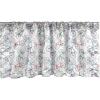 Ambesonne Christmas Window Valance, Tree Branches Spruce Leaves Balls Bells Cones Poinsettia Flowers Mistletoe Berry, Curtain Valance for Kitchen Bedroom Decor with Rod Pocket, 54″ X 18″, Ruby Green(Taupe Grey)