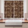 Ambesonne Christmas Window Valance, Tree Branches Spruce Leaves Balls Bells Cones Poinsettia Flowers Mistletoe Berry, Curtain Valance for Kitchen Bedroom Decor with Rod Pocket, 54″ X 18″, Ruby Green(Beige Brown)