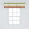 Ambesonne Christmas Window Valance, Tree Branches Spruce Leaves Balls Bells Cones Poinsettia Flowers Mistletoe Berry, Curtain Valance for Kitchen Bedroom Decor with Rod Pocket, 54″ X 18″, Ruby Green(Lime Green Yellow Red)