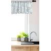 Ambesonne Christmas Window Valance, Tree Branches Spruce Leaves Balls Bells Cones Poinsettia Flowers Mistletoe Berry, Curtain Valance for Kitchen Bedroom Decor with Rod Pocket, 54″ X 18″, Ruby Green(Teal White)