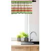 Ambesonne Christmas Window Valance, Tree Branches Spruce Leaves Balls Bells Cones Poinsettia Flowers Mistletoe Berry, Curtain Valance for Kitchen Bedroom Decor with Rod Pocket, 54″ X 18″, Ruby Green(Lime Green Yellow Red)