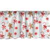 Ambesonne Cinco de Mayo Kitchen Curtains, Mexican Serape Colorful Stripes Vertical Lines Latino Design Illustration, Window Drapes 2 Panel Set for Kitchen Cafe Decor, 55″ x 39″, Red Green(Brown Orange)
