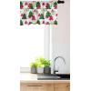 Ambesonne Cinco de Mayo Kitchen Curtains, Mexican Serape Colorful Stripes Vertical Lines Latino Design Illustration, Window Drapes 2 Panel Set for Kitchen Cafe Decor, 55″ x 39″, Red Green(Green White)