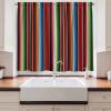 Ambesonne Cinco de Mayo Kitchen Curtains, Mexican Serape Colorful Stripes Vertical Lines Latino Design Illustration, Window Drapes 2 Panel Set for Kitchen Cafe Decor, 55″ x 39″, Red Green(Red Green)