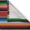 Ambesonne Cinco de Mayo Kitchen Curtains, Mexican Serape Colorful Stripes Vertical Lines Latino Design Illustration, Window Drapes 2 Panel Set for Kitchen Cafe Decor, 55″ x 39″, Red Green(Red Green)