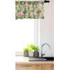 Ambesonne Cinco de Mayo Kitchen Curtains, Mexican Serape Colorful Stripes Vertical Lines Latino Design Illustration, Window Drapes 2 Panel Set for Kitchen Cafe Decor, 55″ x 39″, Red Green(Khaki Pink)