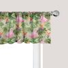 Ambesonne Cinco de Mayo Kitchen Curtains, Mexican Serape Colorful Stripes Vertical Lines Latino Design Illustration, Window Drapes 2 Panel Set for Kitchen Cafe Decor, 55″ x 39″, Red Green(Khaki Pink)