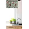 Ambesonne Cinco de Mayo Kitchen Curtains, Mexican Serape Colorful Stripes Vertical Lines Latino Design Illustration, Window Drapes 2 Panel Set for Kitchen Cafe Decor, 55″ x 39″, Red Green(Laurel Green Coral Grey)