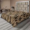 Ambesonne Damask Flat Sheet, Simple Design Neutral Colors Floral Boho Artwork on Darkened Backdrop, Soft Comfortable Top Sheet Decorative Bedding 1 Piece, California King, Charcoal Grey Grey Teal(Cocoa Dark Taupe Grey)