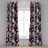 Ambesonne Delicate Roses Grommet Curtain, Retro Themed Garden Scene Flowers Vintage with Neutral Colors, Decorative 2-Panel Window Drapes for Bedroom Living Room, 50″ x 84″, Pale Peach Pale Grey Dust(Raspberry Quartz Coral)