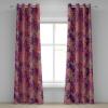 Ambesonne Delicate Roses Grommet Curtain, Retro Themed Garden Scene Flowers Vintage with Neutral Colors, Decorative 2-Panel Window Drapes for Bedroom Living Room, 50″ x 84″, Pale Peach Pale Grey Dust(Magenta Pale Lilac Indigo)