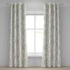 Ambesonne Delicate Roses Grommet Curtain, Retro Themed Garden Scene Flowers Vintage with Neutral Colors, Decorative 2-Panel Window Drapes for Bedroom Living Room, 50″ x 84″, Pale Peach Pale Grey Dust(Olive Green Blush Dusk)