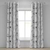 Ambesonne Delicate Roses Grommet Curtain, Retro Themed Garden Scene Flowers Vintage with Neutral Colors, Decorative 2-Panel Window Drapes for Bedroom Living Room, 50″ x 84″, Pale Peach Pale Grey Dust(Pale Eggplant White)