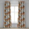 Ambesonne Delicate Roses Grommet Curtain, Retro Themed Garden Scene Flowers Vintage with Neutral Colors, Decorative 2-Panel Window Drapes for Bedroom Living Room, 50″ x 84″, Pale Peach Pale Grey Dust(Dark Salmon Peacock Green)