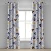 Ambesonne Floral Grommet Curtain, Spring Garden Scene Neutral Colors Delicate Blooming Rose Flowers Print, Decorative 2-Panel Window Drapes for Bedroom Living Room, 50″ x 120″, Slate Brown Cinnamon(Ceil Blue Earth Yellow)
