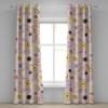 Ambesonne Floral Grommet Curtain, Spring Garden Scene Neutral Colors Delicate Blooming Rose Flowers Print, Decorative 2-Panel Window Drapes for Bedroom Living Room, 50″ x 120″, Slate Brown Cinnamon(Slate Brown Cinnamon)