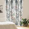 Ambesonne Geometric Window Curtains, Cultures Motif Traditional Teardrop Pattern Vintage Palette, Lightweight Decor 2-Panel Set with Rod Pocket, Pair of – 28″ x 63″, White Orange(Blue Grey Dried Rose)