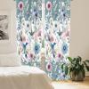 Ambesonne Geometric Window Curtains, Cultures Motif Traditional Teardrop Pattern Vintage Palette, Lightweight Decor 2-Panel Set with Rod Pocket, Pair of – 28″ x 63″, White Orange(Cadet Blue Multicolor)