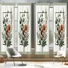 Ambesonne Geometric Window Curtains, Cultures Motif Traditional Teardrop Pattern Vintage Palette, Lightweight Decor 2-Panel Set with Rod Pocket, Pair of – 28″ x 63″, White Orange(Burnt Orange Laurel Green)
