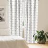 Ambesonne Geometric Window Curtains, Cultures Motif Traditional Teardrop Pattern Vintage Palette, Lightweight Decor 2-Panel Set with Rod Pocket, Pair of – 28″ x 63″, White Orange(Orange Grey)