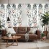 Ambesonne Geometric Window Curtains, Cultures Motif Traditional Teardrop Pattern Vintage Palette, Lightweight Decor 2-Panel Set with Rod Pocket, Pair of – 28″ x 63″, White Orange(Blue Grey Dried Rose)