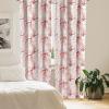 Ambesonne Geometric Window Curtains, Cultures Motif Traditional Teardrop Pattern Vintage Palette, Lightweight Decor 2-Panel Set with Rod Pocket, Pair of – 28″ x 63″, White Orange(Dark Coral)