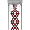 Ambesonne Gnome Fitted Sheet & Pillow Sham Set, Elf Tomte Standing on Snow on The Winter Finnish Christmas Theme, Decorative Printed 3 Piece Bedding Decor Set, Queen, Mint Green Pale Blue(Vermilion and White)