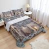 Ambesonne Holiday Flat Sheet, Various Different Snowflakes with Rich Details Christmas Season in Wintertime, Soft Comfortable Top Sheet Decorative Bedding 1 Piece, Queen Size, White and Vermilion(Khaki and Grey)
