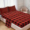 Ambesonne Holiday Flat Sheet, Various Different Snowflakes with Rich Details Christmas Season in Wintertime, Soft Comfortable Top Sheet Decorative Bedding 1 Piece, Queen Size, White and Vermilion(Orange Black)