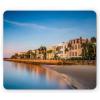 Ambesonne Island Computer Mouse Pad, White Coral Sand Seven Mile Beach in Grand Cayman Island Art Print, Rectangle Non-Slip Rubber Mousepad Large, 31″ x 12″ Gaming Size, Sky Blue and Brown Black(Blue and Peach)