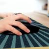 Ambesonne Island Computer Mouse Pad, White Coral Sand Seven Mile Beach in Grand Cayman Island Art Print, Rectangle Non-Slip Rubber Mousepad Large, 31″ x 12″ Gaming Size, Sky Blue and Brown Black(Blue Red Cream)