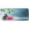 Ambesonne Island Computer Mouse Pad, White Coral Sand Seven Mile Beach in Grand Cayman Island Art Print, Rectangle Non-Slip Rubber Mousepad Large, 31″ x 12″ Gaming Size, Sky Blue and Brown Black(Blue Pink Green)