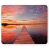 Ambesonne Island Computer Mouse Pad, White Coral Sand Seven Mile Beach in Grand Cayman Island Art Print, Rectangle Non-Slip Rubber Mousepad Large, 31″ x 12″ Gaming Size, Sky Blue and Brown Black(Orange Lavender)